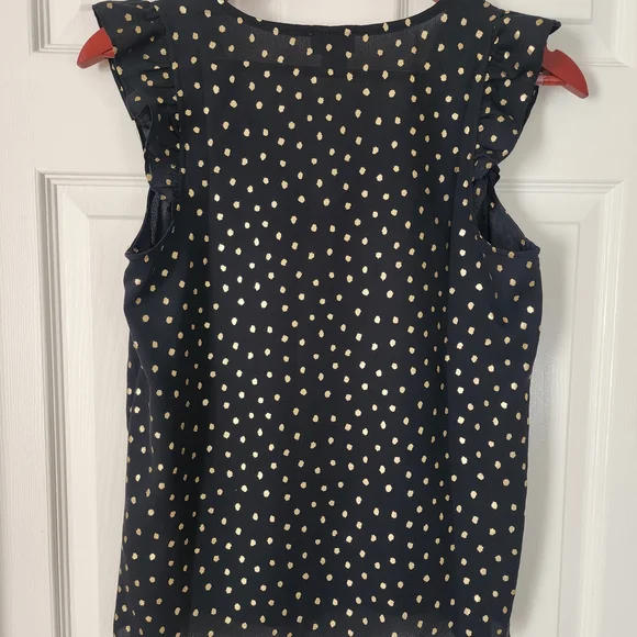 J. Crew Black w/ Gold Flecks Tank Top - Size 2, - Picture 6 of 6